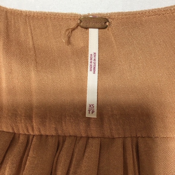 Free People Stella Velvet Mini Dress in Tan - Picture 7 of 15